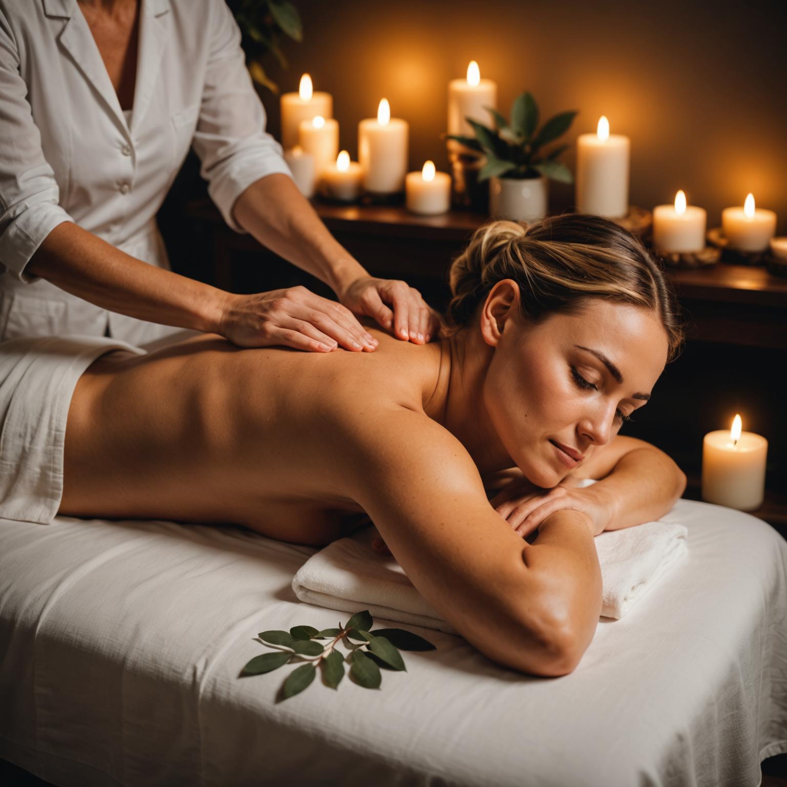 Therapeutic body massage session