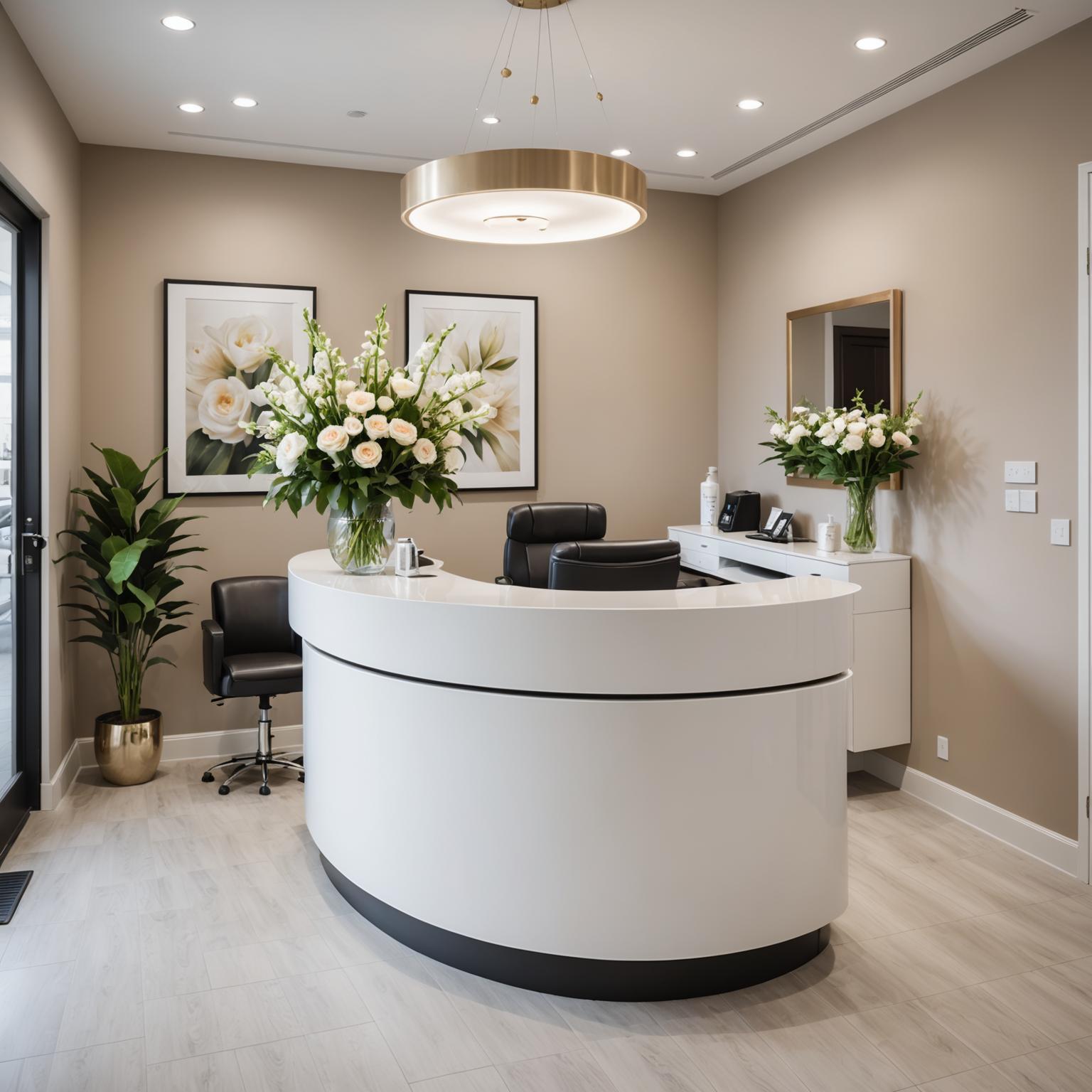 Comfort Zone salon reception area